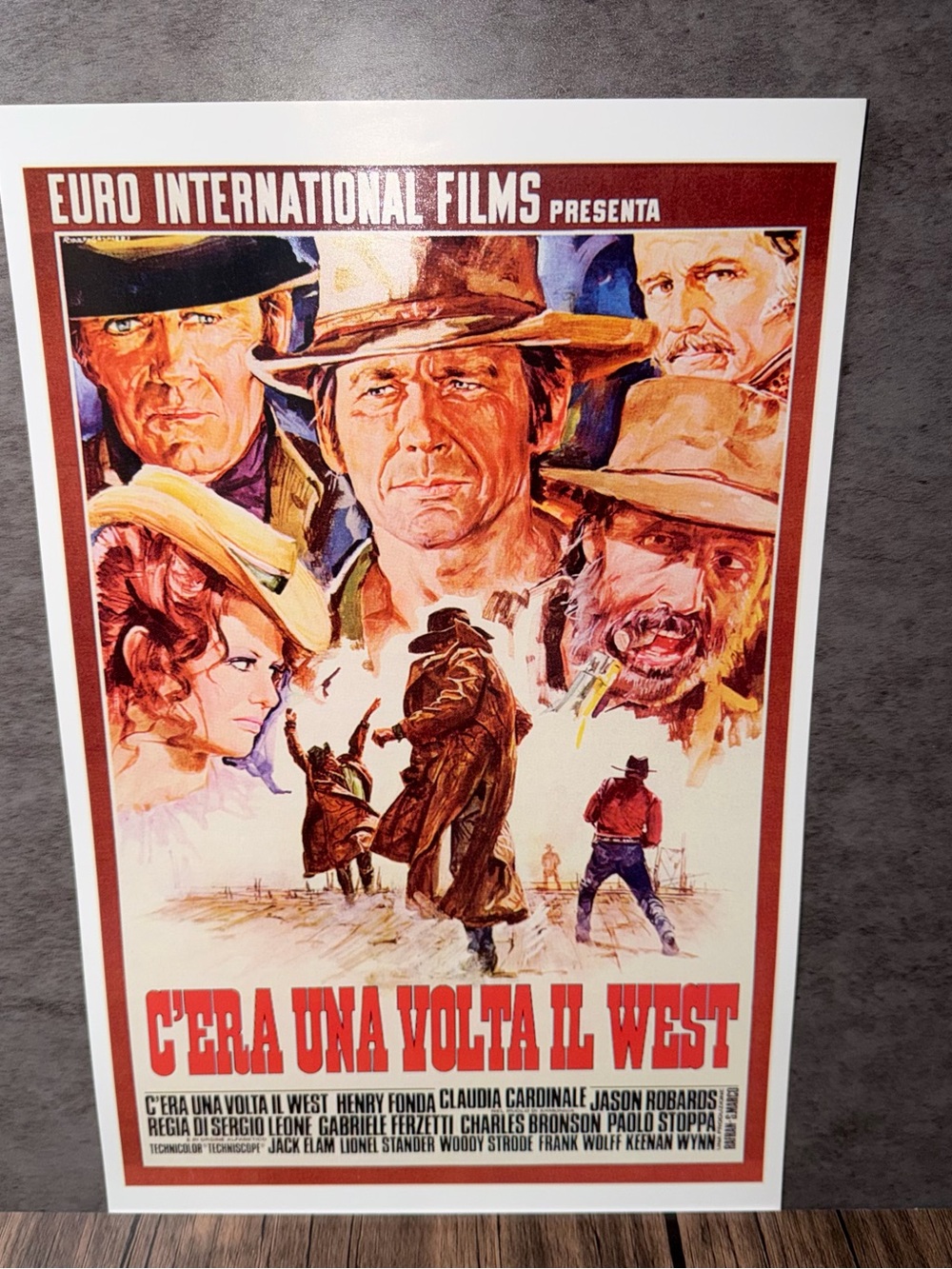C'era Una Volta Il West Italian Movie Poster Print 11x17 Charles Bronson